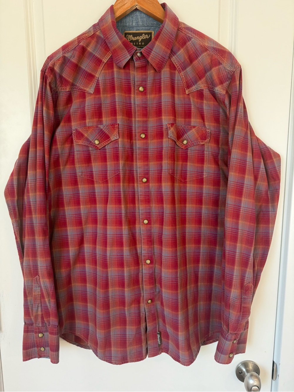 Wrangler Retro Premium Western Shirt L Tall